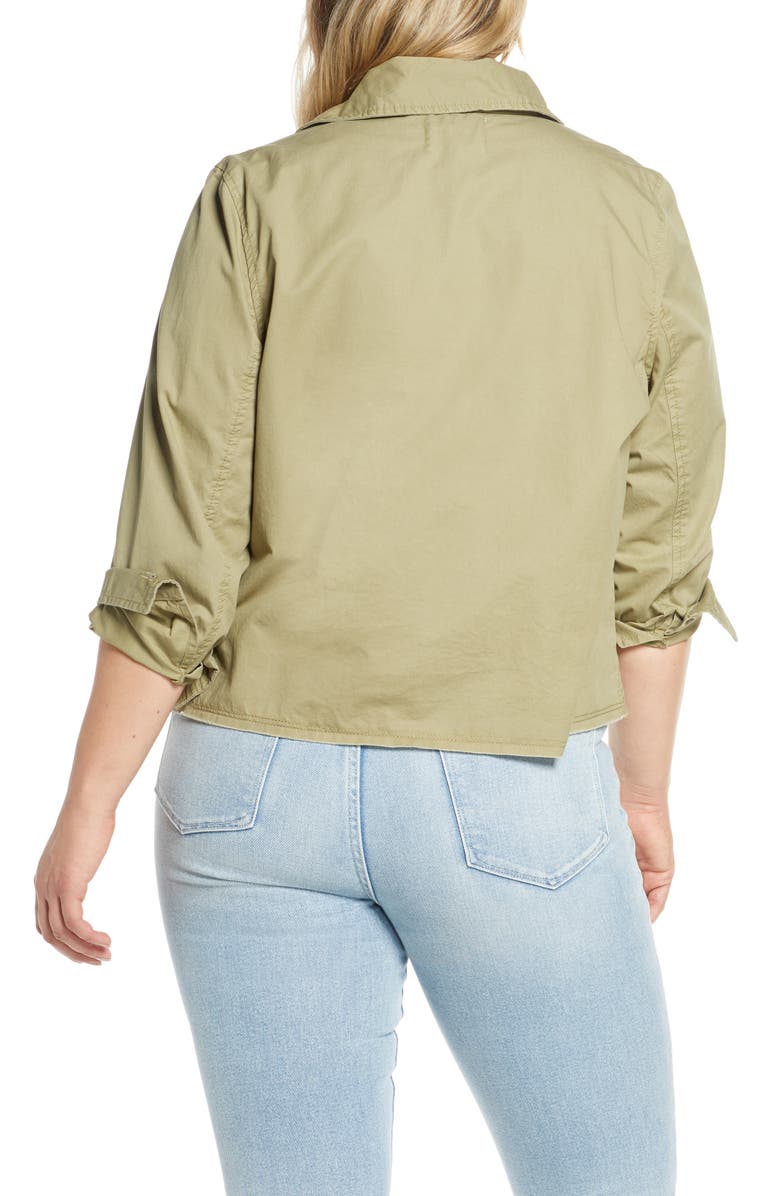 Caslon<sup>®</sup> Crop Utility Jacket, Alternate, color,