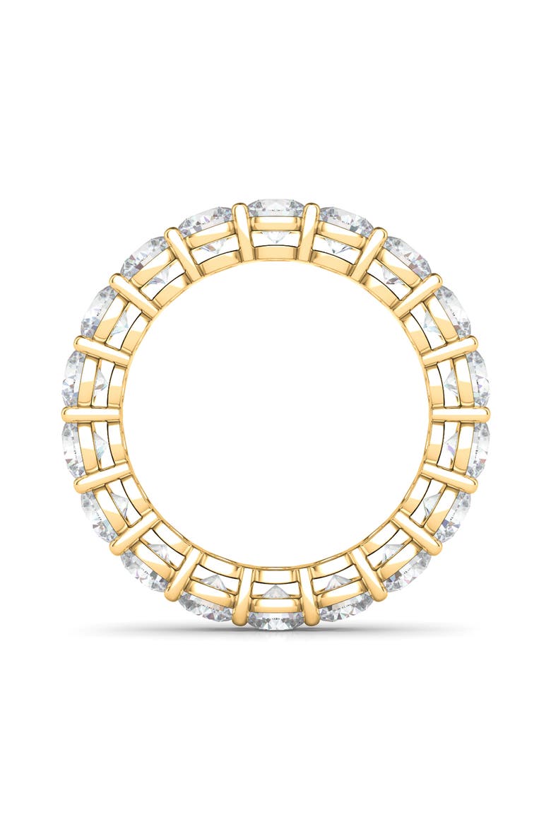 Round Cut Lab Created Diamond 18K Gold Eternity Band Ring, Alternate, color, YELLOW GOLD