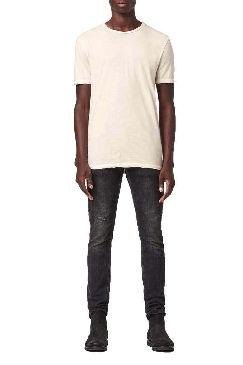 Kershaw Cotton & Silk T-Shirt, Alternate, color, CHALK WHITE