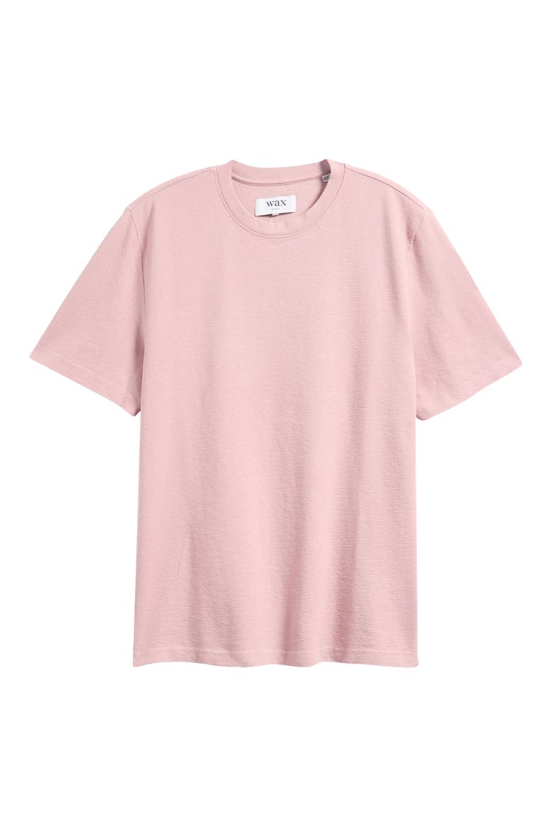Dean Boxy Textured Organic Cotton T-Shirt, Alternate, color, DUSTY PINK