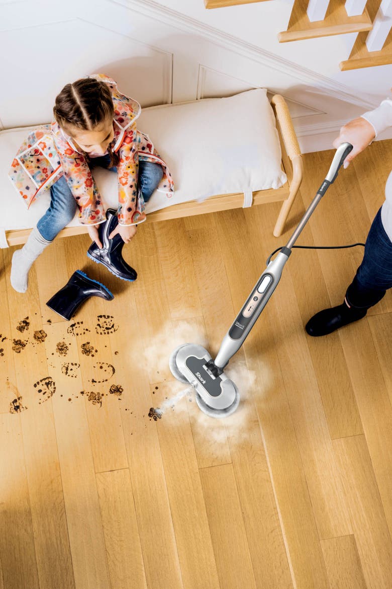 Steam and Scrub Steam Blaster Mop, Alternate, color, Rotator White with Beats Brass