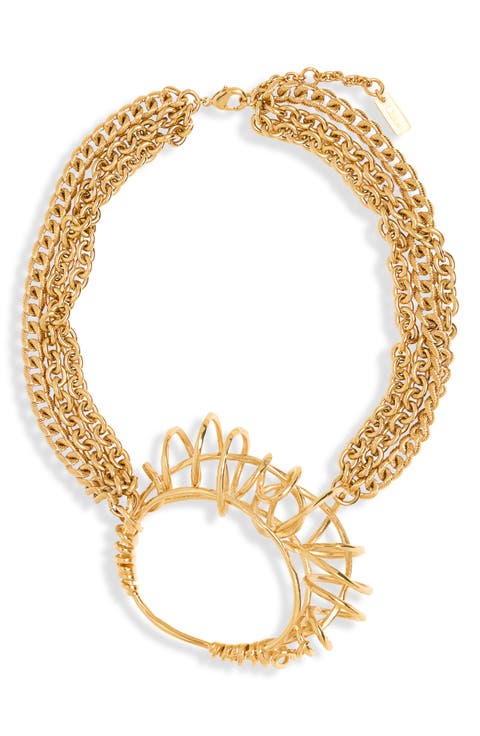 Scarf Pendant Necklace
