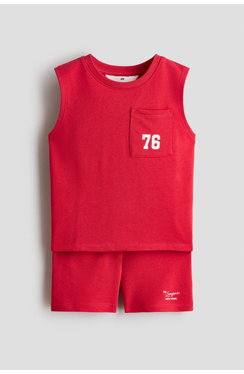 H&M 2-piece Sweatshirt Set, Alternate, color, Red/76