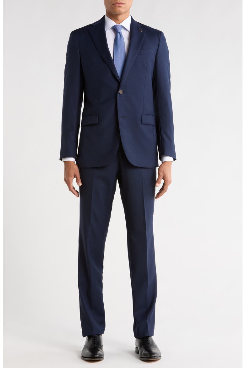 Jake Solid Wool Suit, Main, color, HIGH BLUE