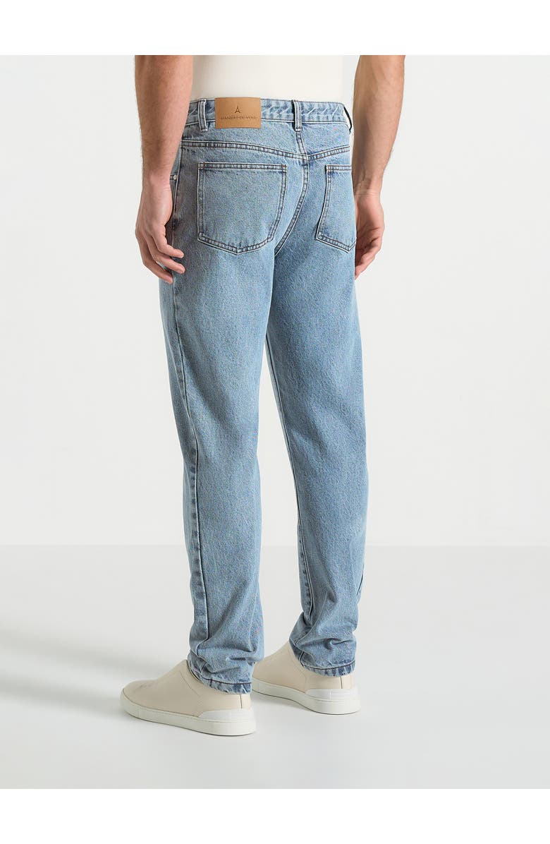 Manière De Voir DN001 Tapered Fit Jeans, Alternate, color, Mid Blue