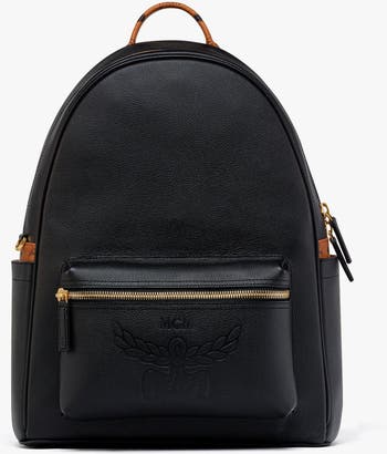 Stark Backpack in Embossed Logo Leather