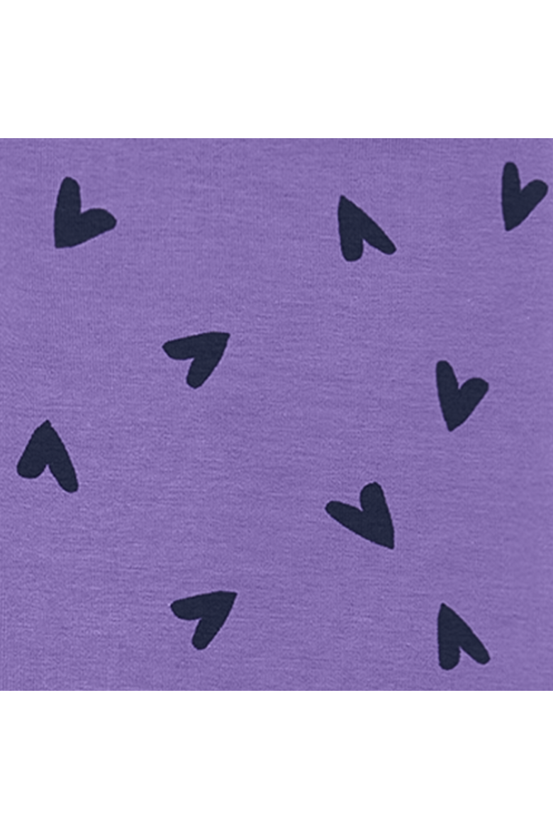 Kids Legging In Hearts, Alternate, color, Violet Hearts