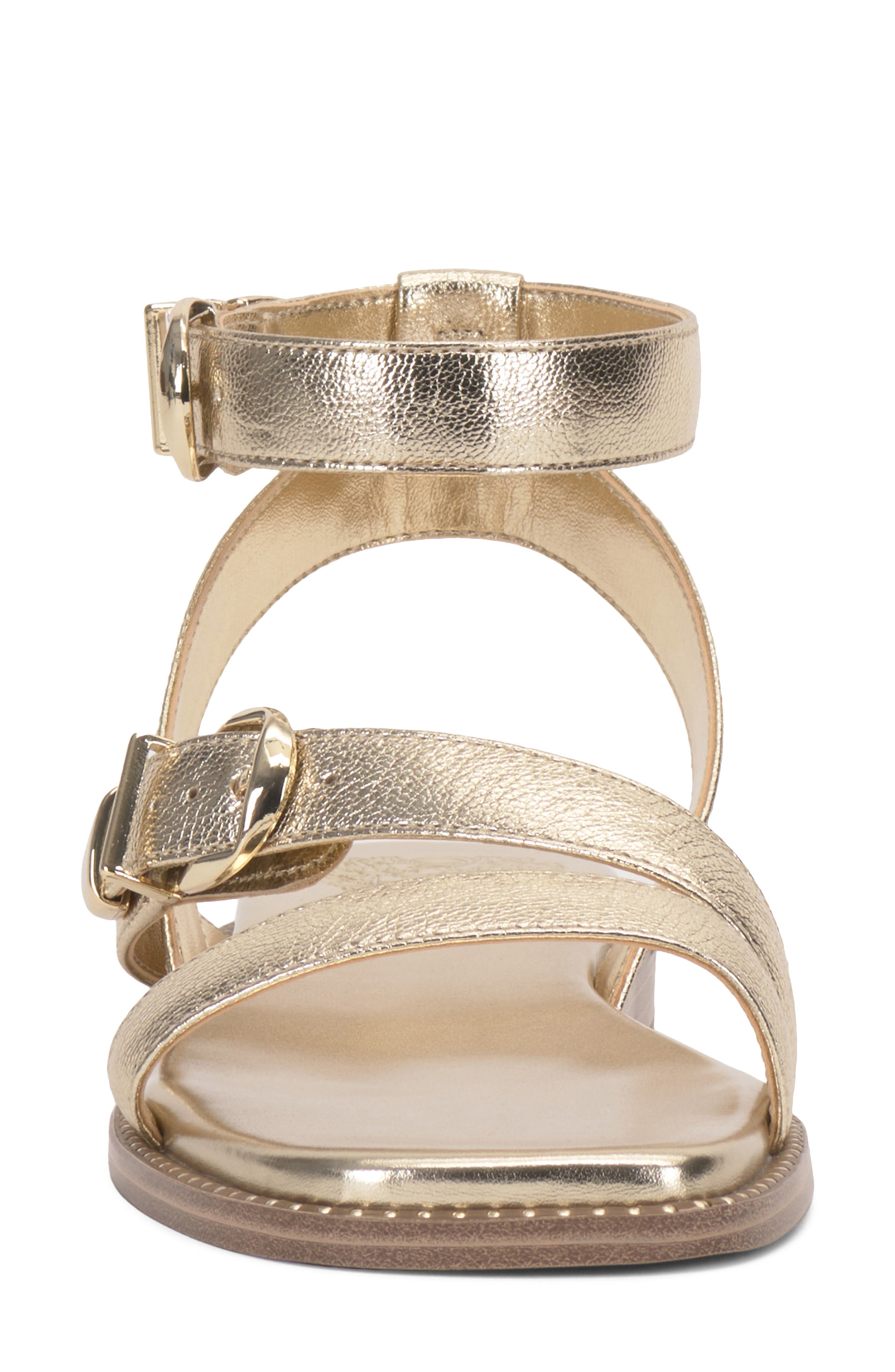 Vince Camuto Neiko Ankle Strap Sandal, Alternate, color, Egyptian Gold