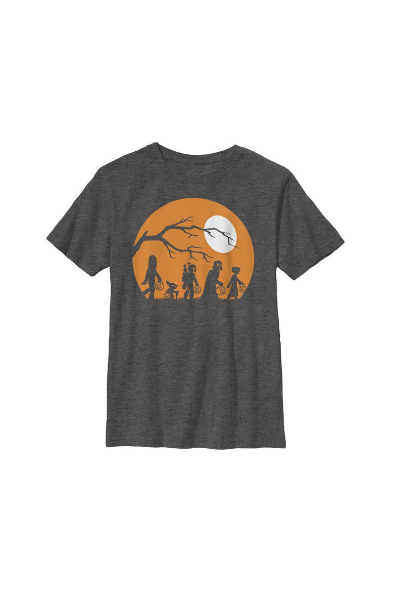 Star Wars Boy's Star Wars Halloween Characters Trick or Treat Graphic T-Shirt, Main, color, Charcoal Heather