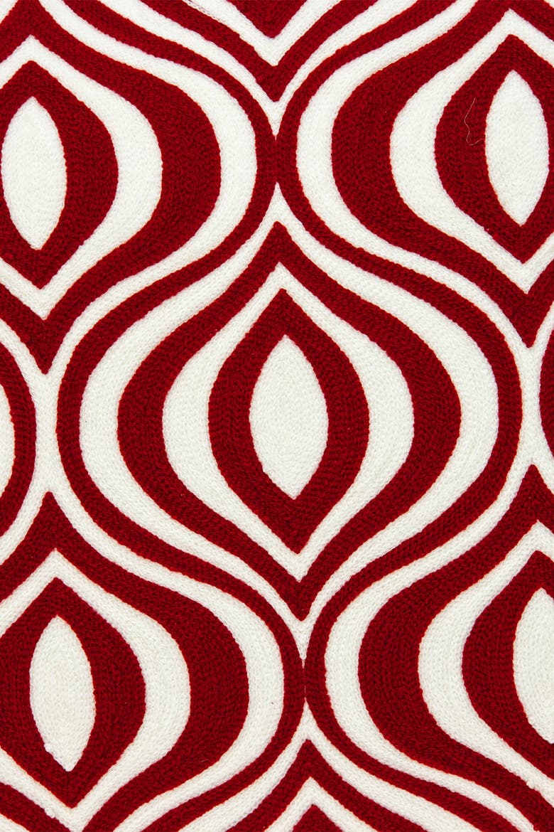 Altia Transitional Pillow - 20" x 20" - Red, Alternate, color, RED