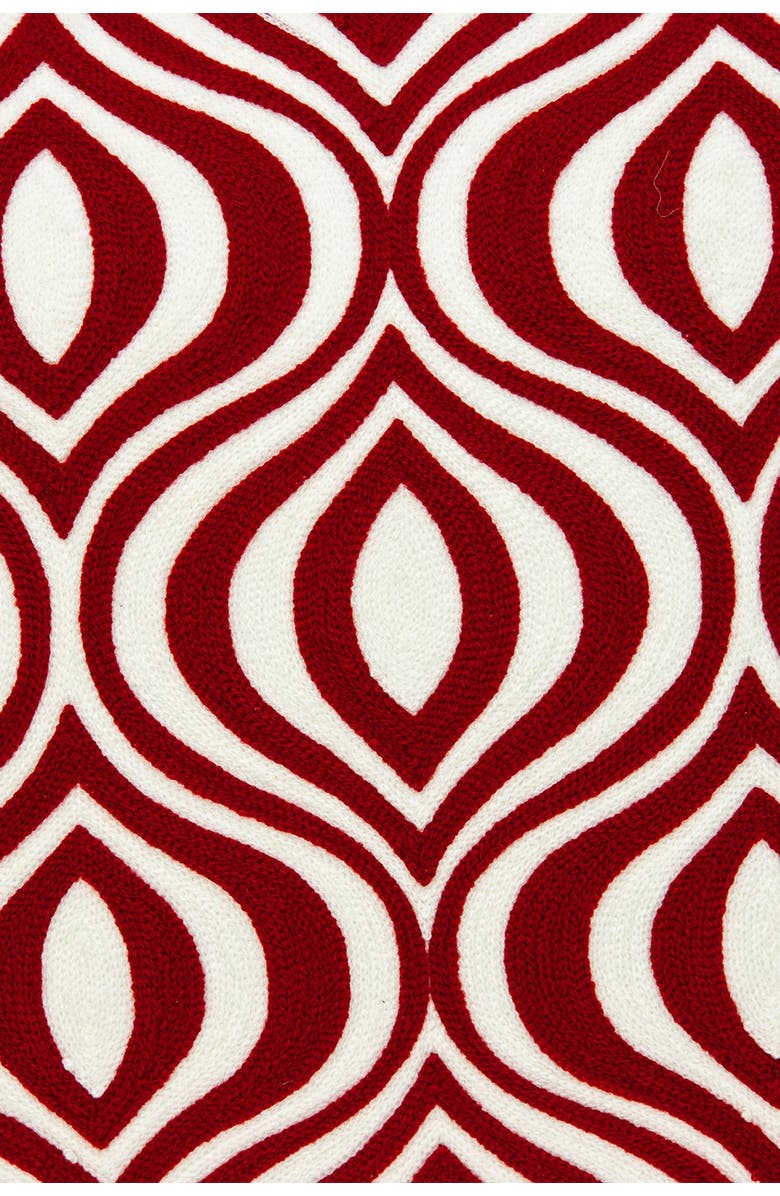 PARKLAND COLLECTION Altia Transitional Pillow - 20" x 20" - Red, Alternate, color, Red