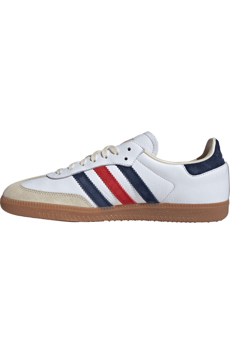 adidas Samba OG Sporty & Rich Sneaker, Alternate, color, White/ Indigo/ Collegiate Red