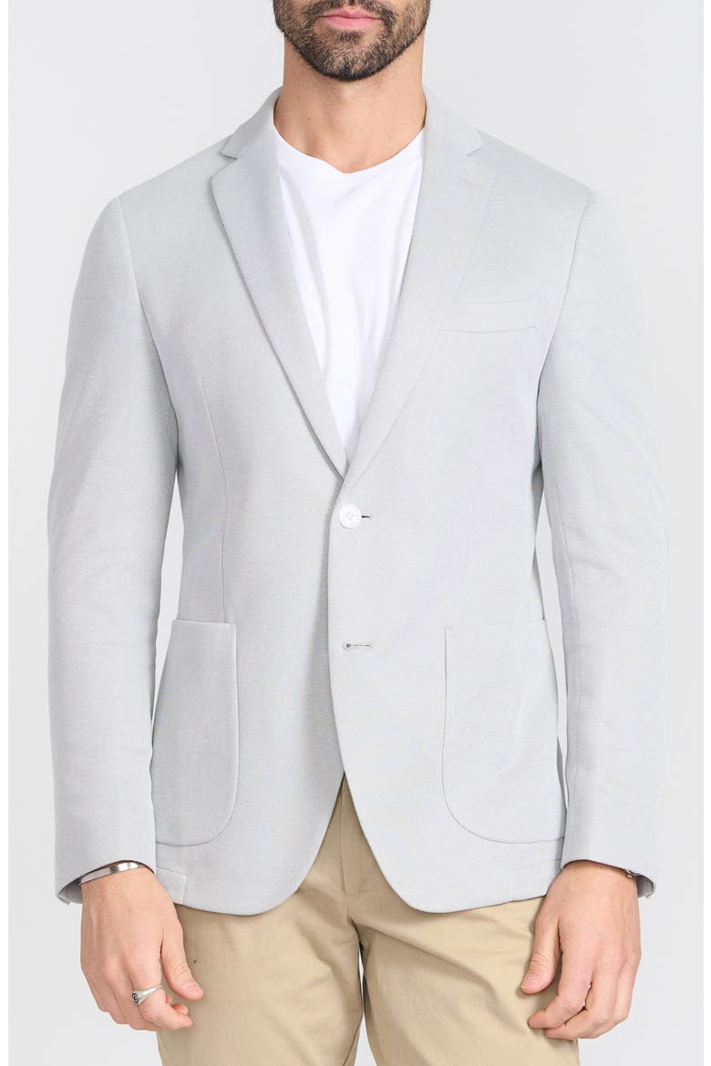 Piqué Knit Sport Coat, Main, color, GREY