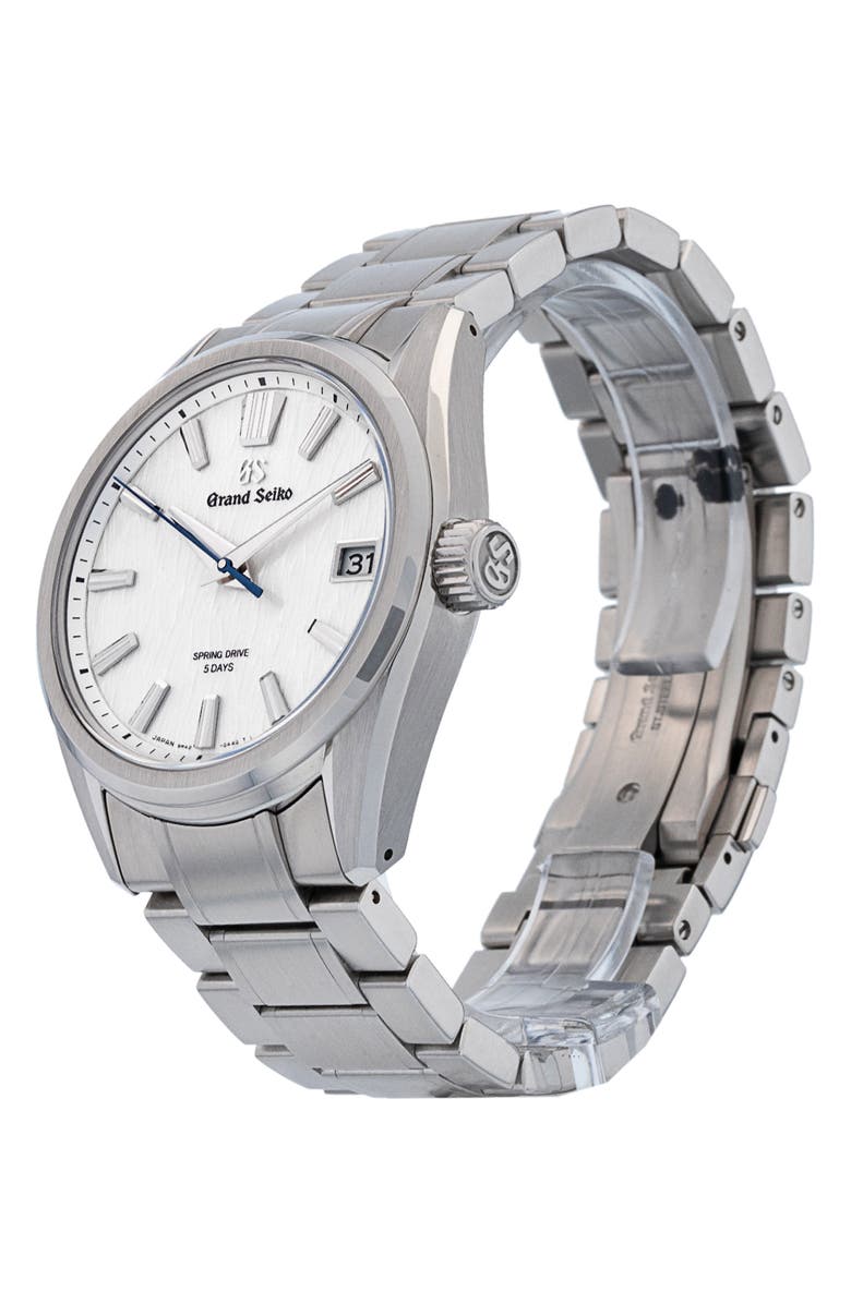 Watchfinder & Co. Grand Seiko Preowned 2022 Grand Seiko SLGA009 Bracelet Watch, 40mm, Alternate, color, White