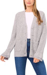 CeCe Ruffle Cuff Cardigan