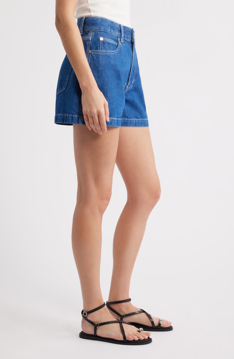 FRAME The Charm High Waist Denim Shorts, Alternate, color, Graphic