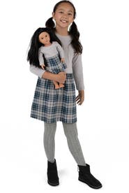 Leveret Girls Skirt Dress with Matching Doll Dress, 100% Cotton