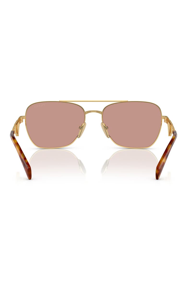 59mm Aviator Sunglasses, Alternate, color, DARK VIOLET
