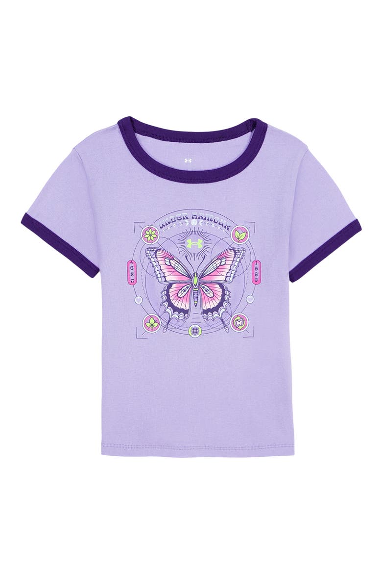 Kids' Schematics Graphic Ringer Baby Tee, Main, color, PURPLE