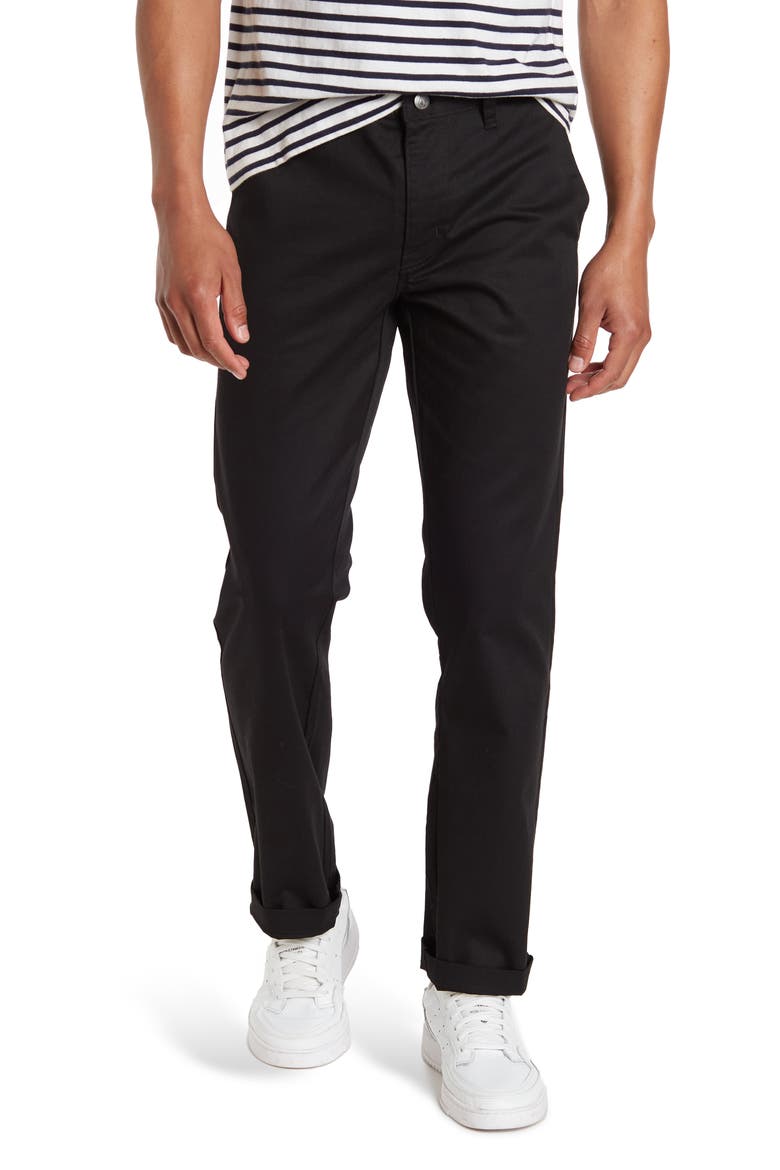 Vmonty Straight Leg Stretch Chinos, Main, color, BLACK 3