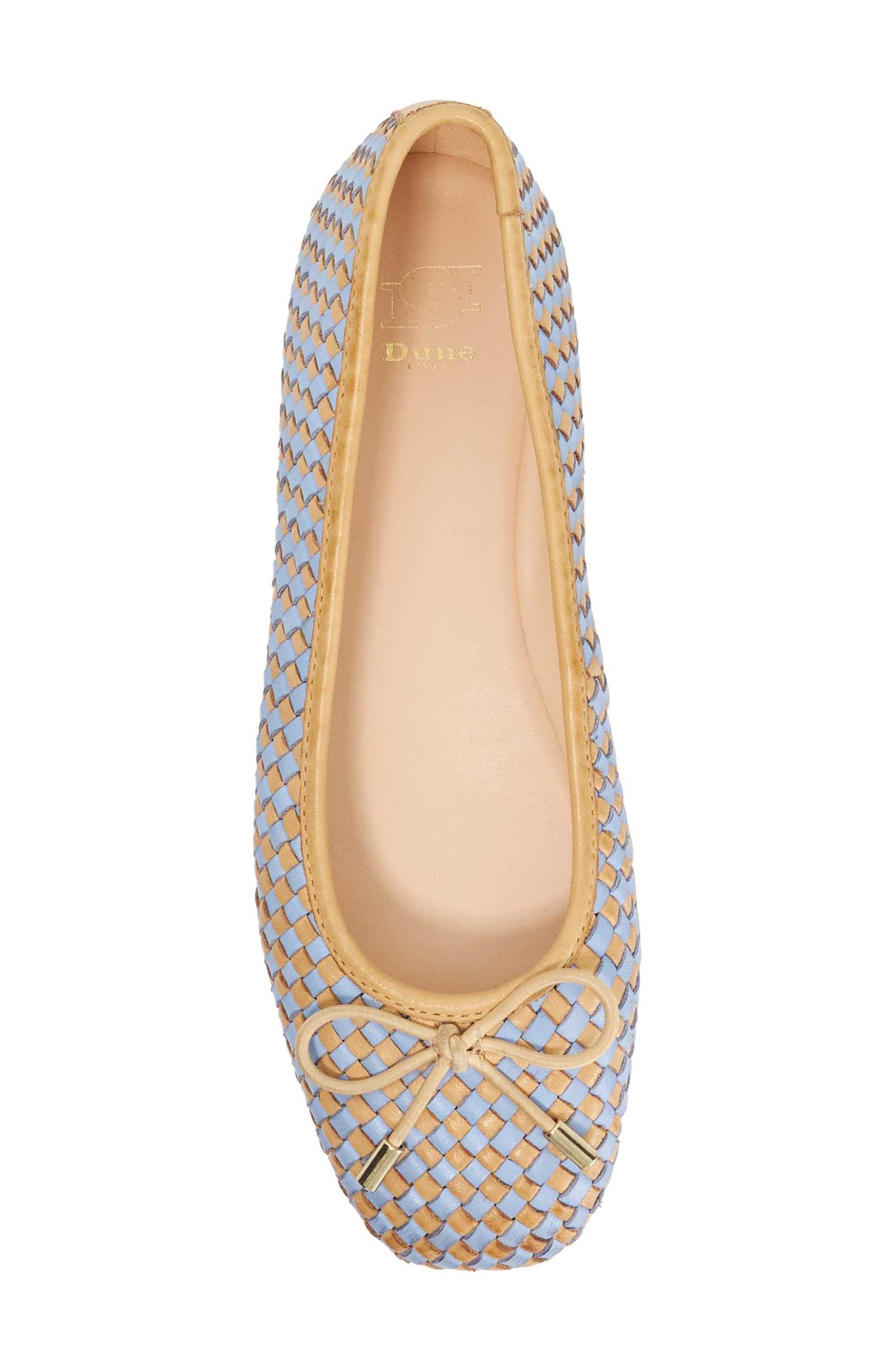 Dune London Heights Ballet Flat, Alternate, color, Blue