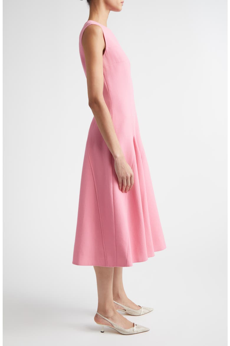 Benicia Wool Crepe Midi Dress, Alternate, color, PINK SORBET