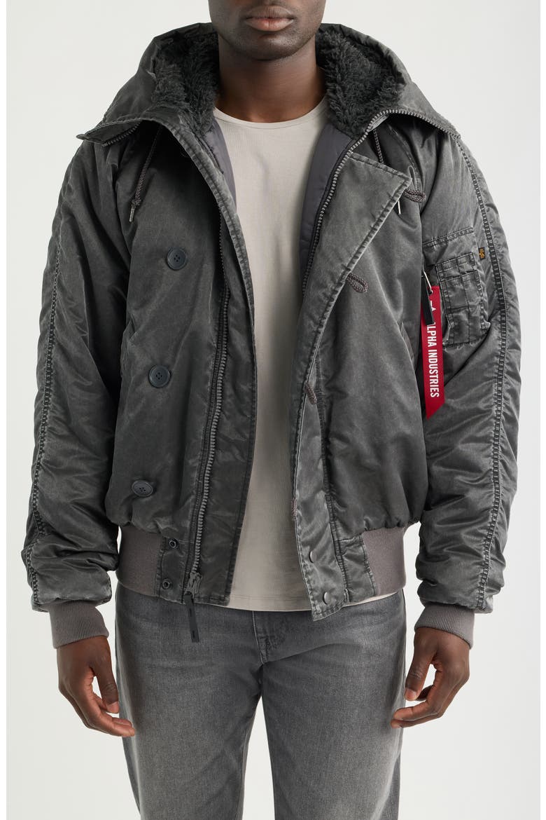 N-2B Heritage Fit Parka, Main, color, BLACK