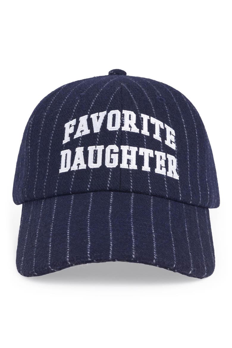 The Collegiate Stripe Baseball Cap, Main, color, MIDNIGHT PINSTRIPE
