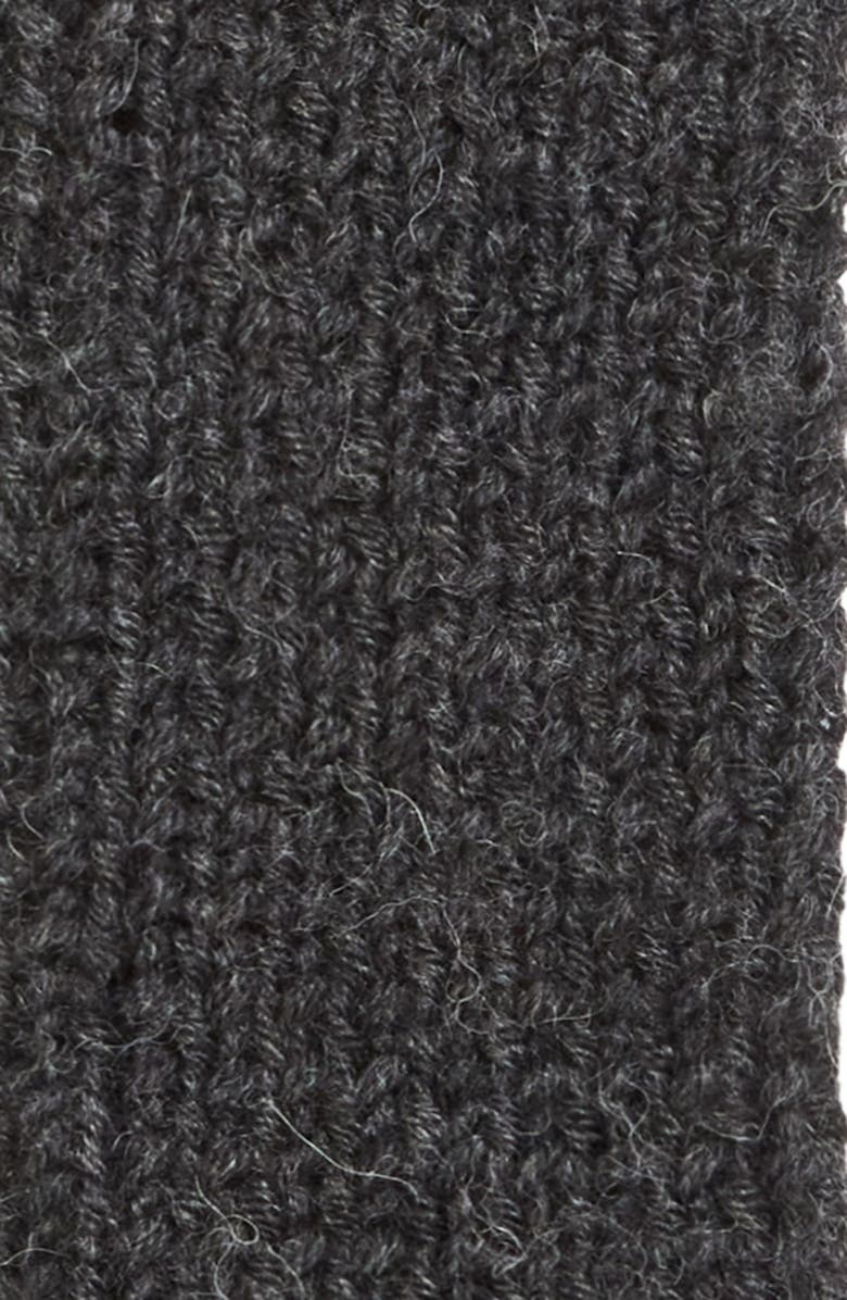 Meruert Tolegen Hand Knit Fingerless Gloves, Alternate, color, Grey