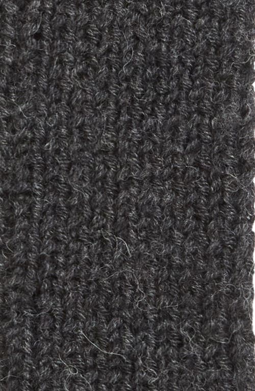 Meruert Tolegen Hand Knit Fingerless Gloves In Black