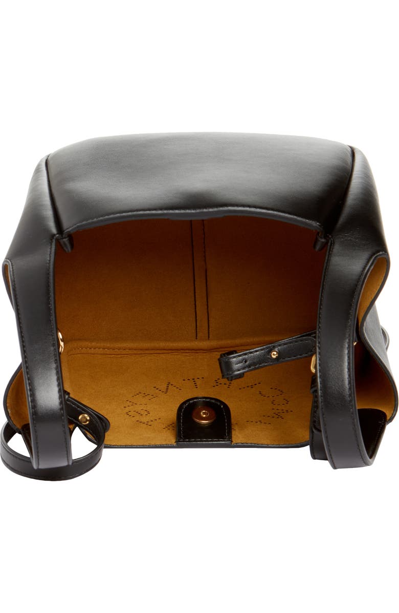 Stella McCartney Logo Faux Leather Top Handle Bag, Alternate, color,