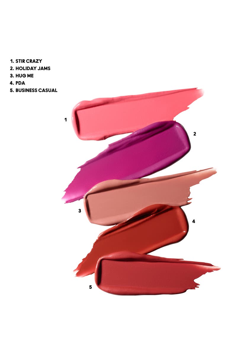 MAC Cosmetics Frostbitten Kiss Full-Size Lustreglass Lipstick Set $130 Value, Alternate, color, 