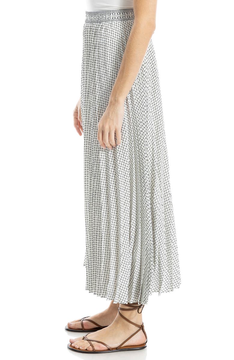 MAX STUDIO Pleated Maxi Skirt, Alternate, color, Ivory Shapes