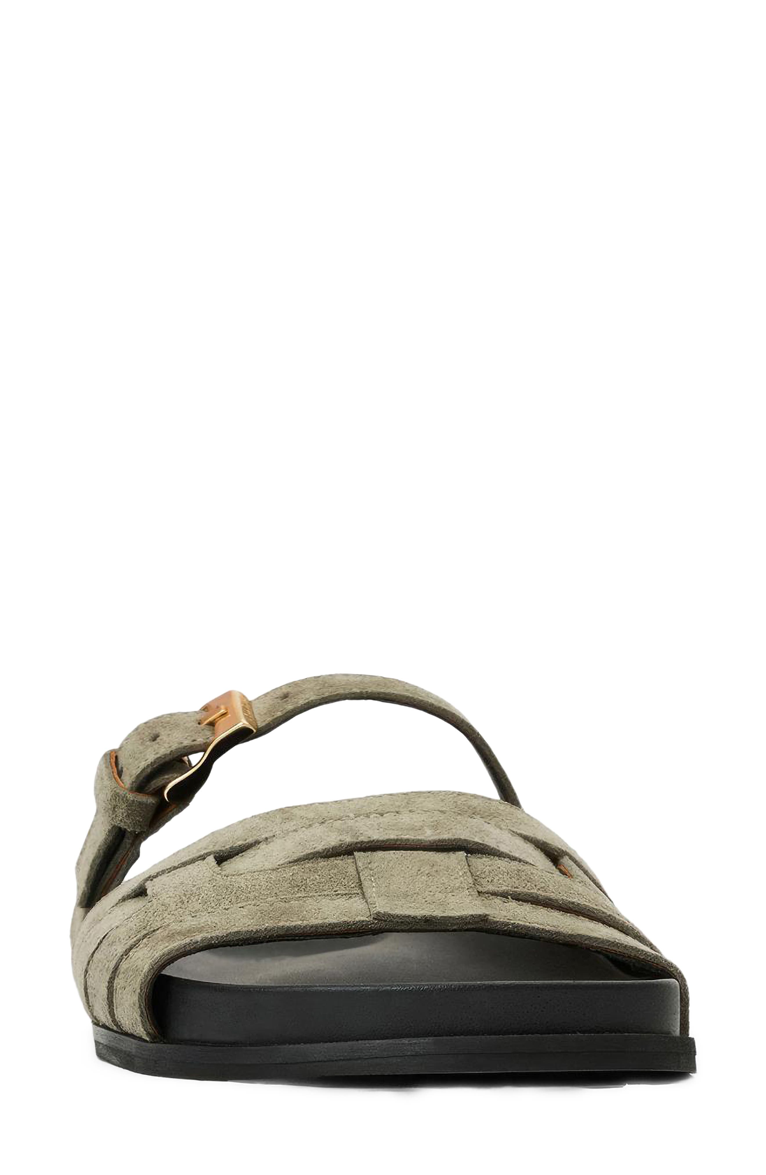 Ispera Weatherproof Slide Sandal, Alternate, color, SAGE SUEDE