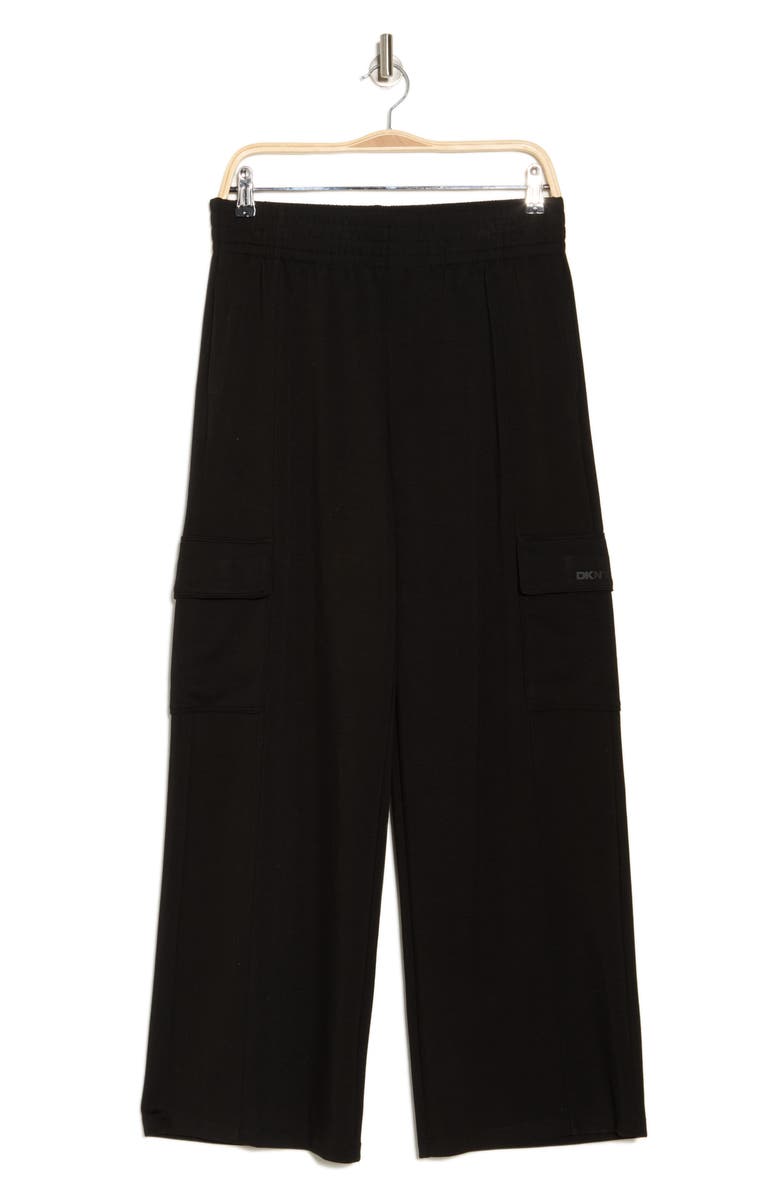 DKNY Highline Cargo Scuba Wide Leg Pants, Alternate, color, 