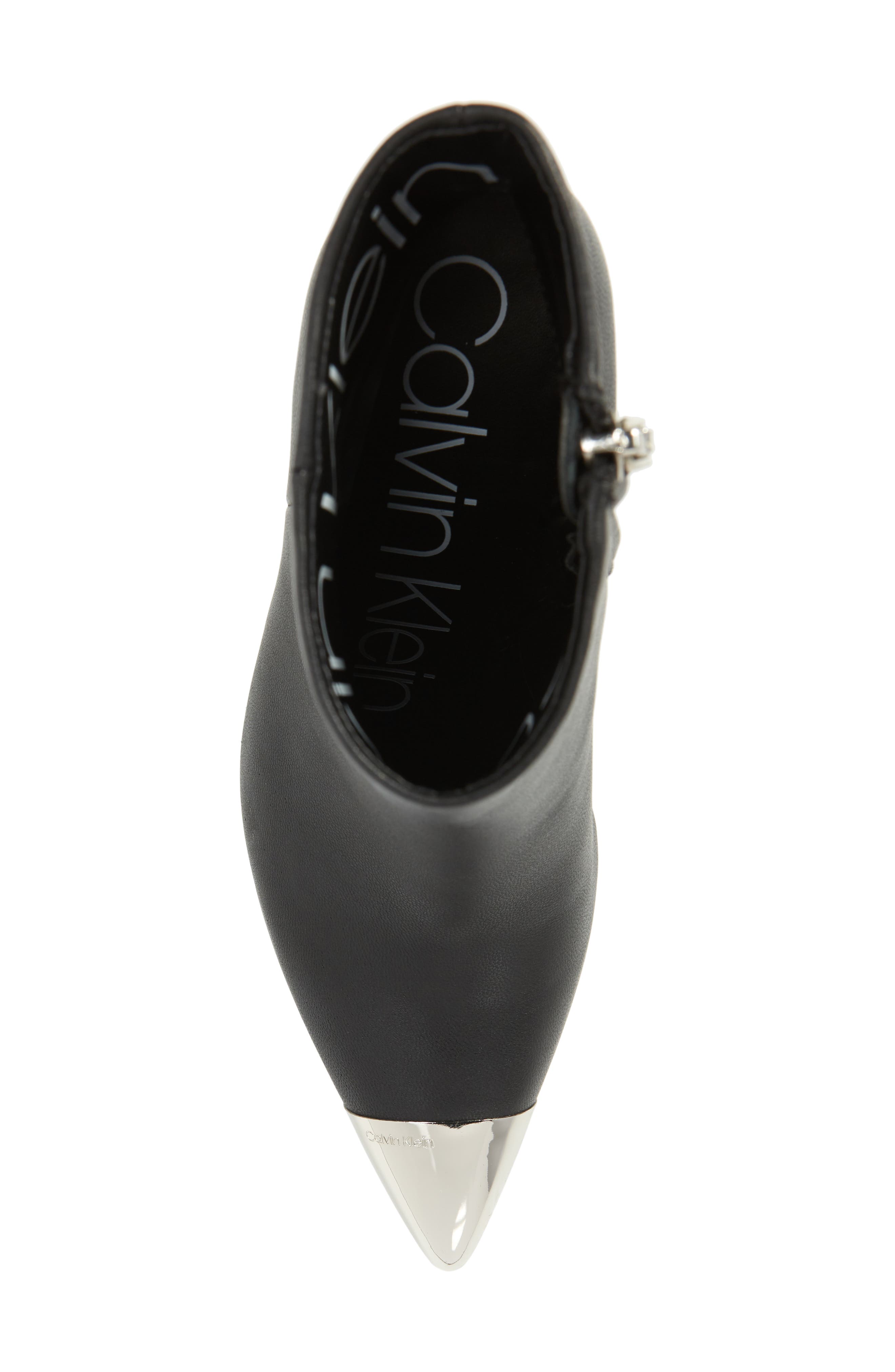 Calvin Klein Ravie Pointy Cap Toe Bootie, Alternate, color, 