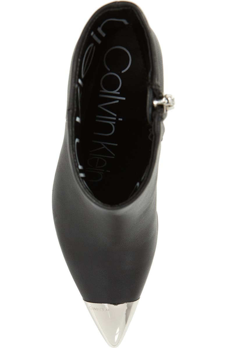 Calvin Klein Ravie Pointy Cap Toe Bootie, Alternate, color,