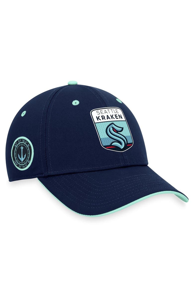 FANATICS Men's Fanatics Branded  Deep Sea Blue Seattle Kraken 2023 NHL Draft Flex Hat, Alternate, color, 