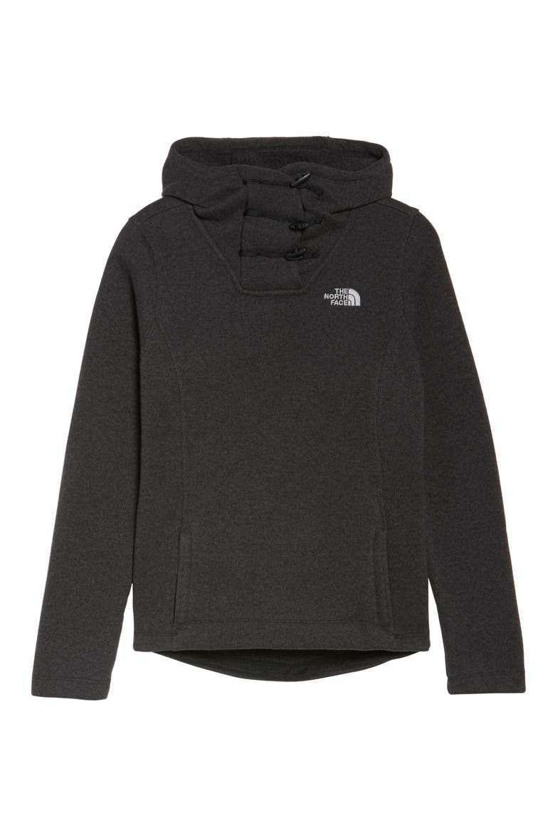 Crescent Hooded Pullover, Alternate, color, TNF BLACK HEATHER
