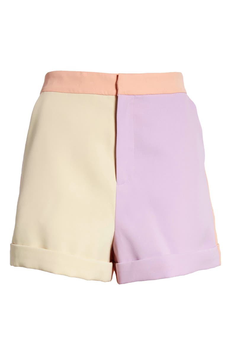Endless Rose Colorblock Shorts, Alternate, color, Multi