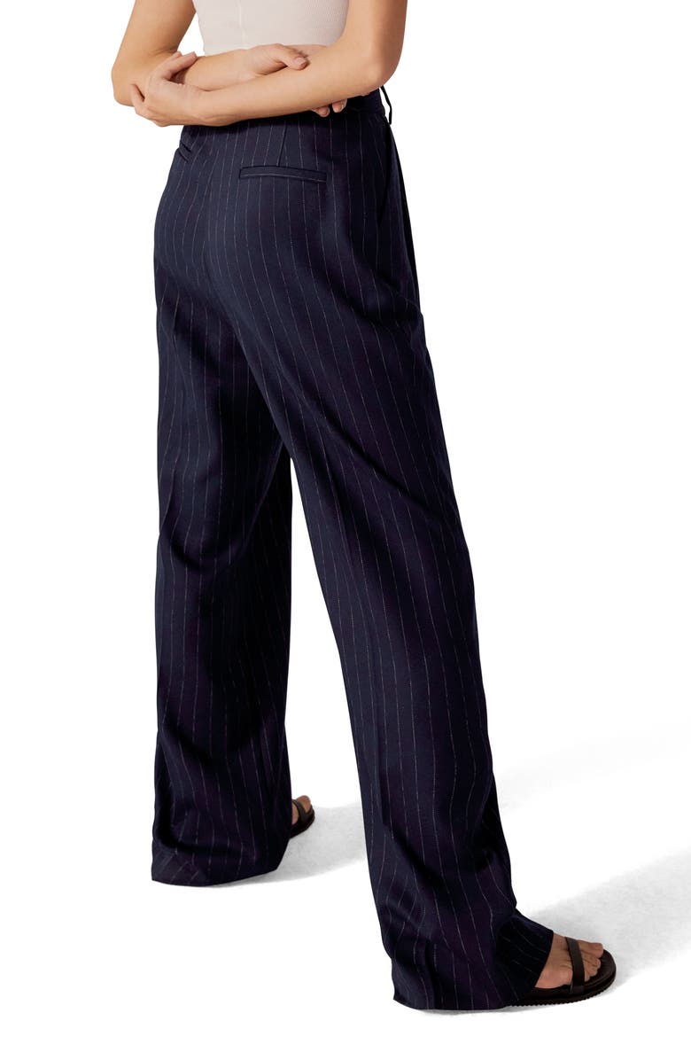 Favorite Daughter x 'Nobody Wants This' The Favorite Pants, Alternate, color, Navy Pinstripe