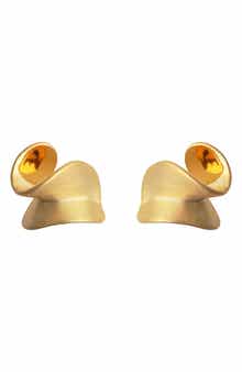 Panacea Brushed Twist Stud Earrings