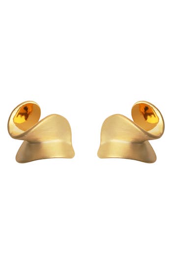 Panacea Brushed Twist Stud Earrings
