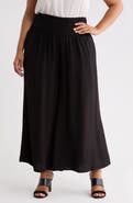 SUGARLIPS Smocked Waist High Waist Wide Leg Pants