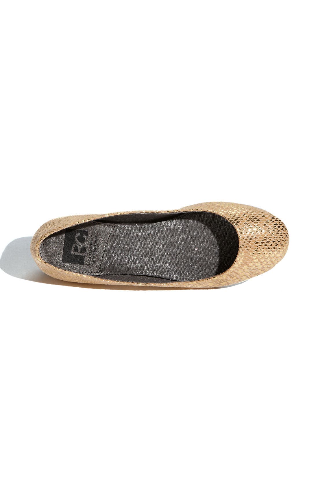 'Limousine' Metallic Flat, Alternate, color, GOLD METALLIC