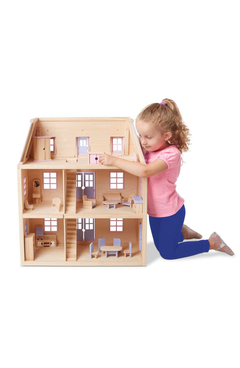 Melissa & Doug Wooden Dollhouse, Alternate, color, 