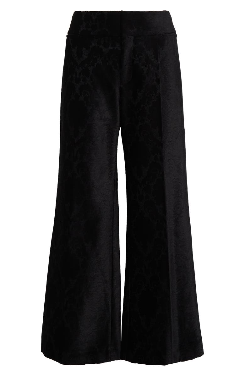 Chloé Jacquard Wide Leg Ankle Pants, Alternate, color, 