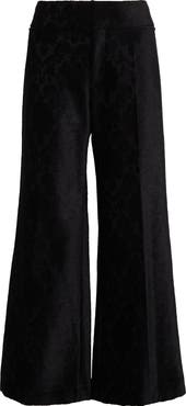 Chloé Jacquard Wide Leg Ankle Pants