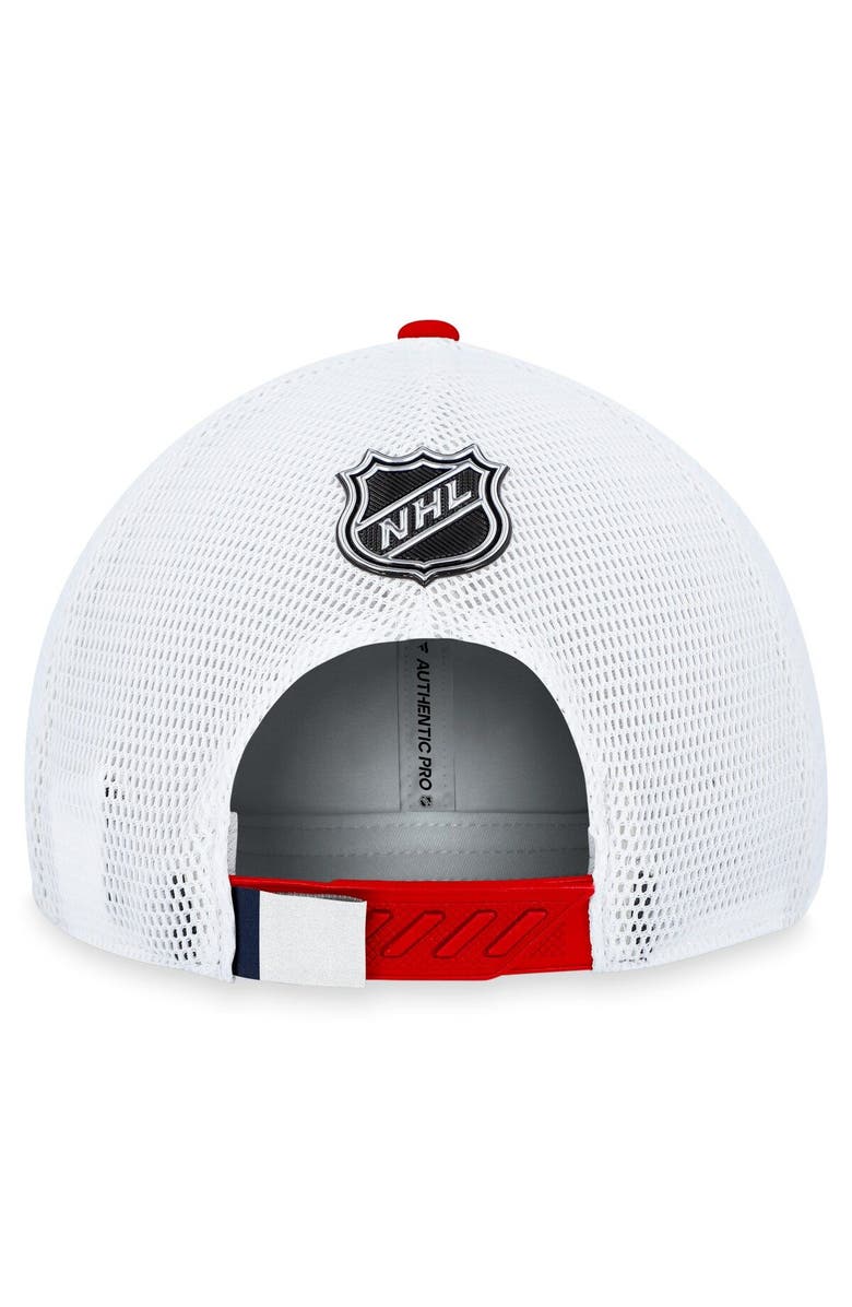 FANATICS Men's Fanatics Branded  Navy Washington Capitals 2023 NHL Draft On Stage Trucker Adjustable Hat, Alternate, color, 