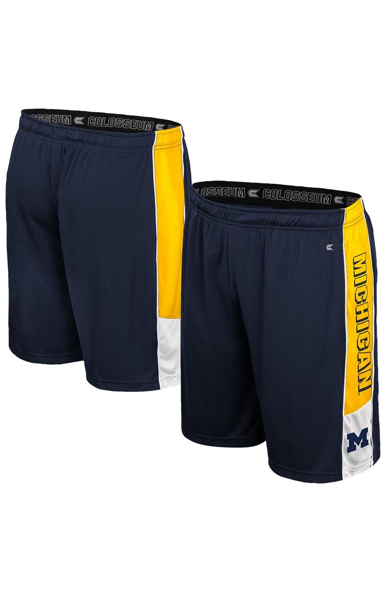 COLOSSEUM Men's Colosseum Navy Michigan Wolverines Quantum Shorts, Alternate, color, 